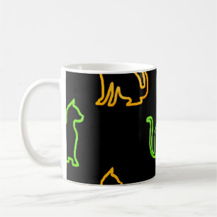 Mug Seamless pattern with catsabstract,animal,art,arti