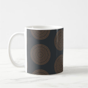 Mug Seamless vintage mandalas. Vintage decorative elem