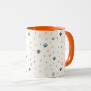 Mug Seashell Starfish Motif sans fil