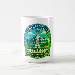 Mug Seattle 2026 Ville Hôte de la Coupe du Monde Footb