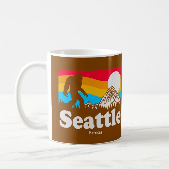 Mug Seattle Big Foot/Sasquatch Personnalisé (Gauche)