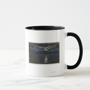 Mug Seattle, Washington - vue éclairée par la lune de
