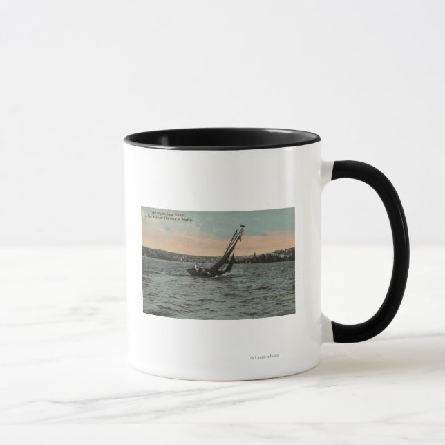 Mug Seattle, WAYachting sur le lac Union (Droite)