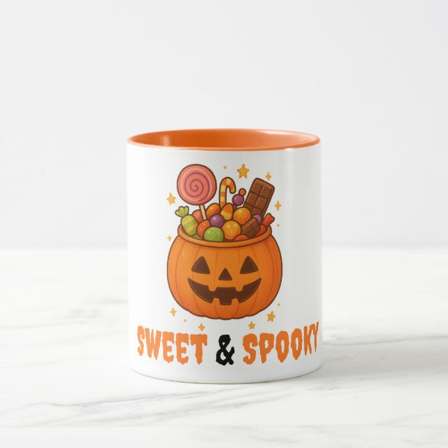 Mug Seau citrouille plein de sucré - Halloween (Centre)
