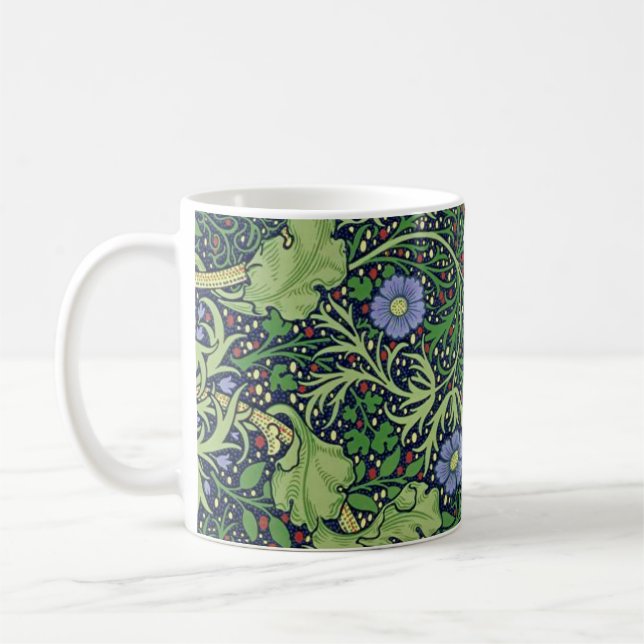 Mug Seaweed Art nouveau design by William Morris (Gauche)