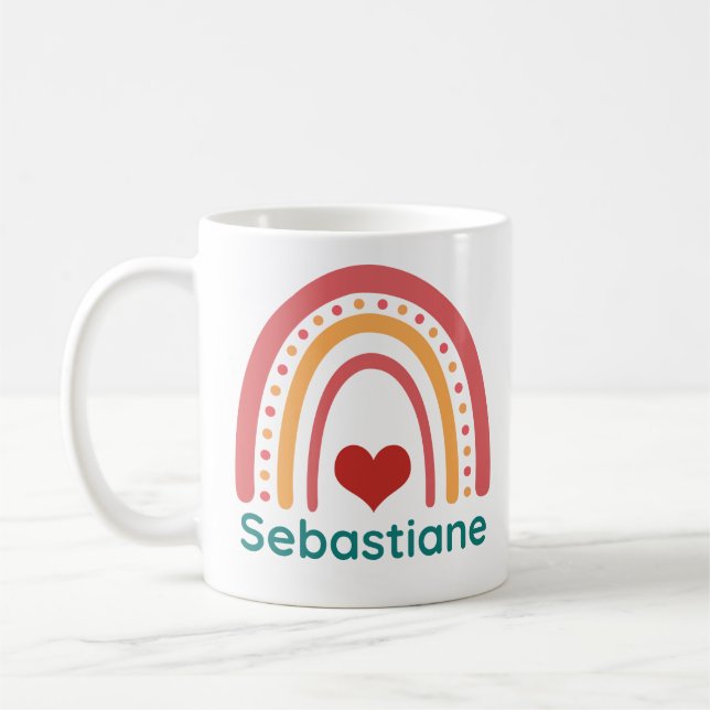 Mug Sebastiane Vintage Boho Arc-en-ciel (Gauche)