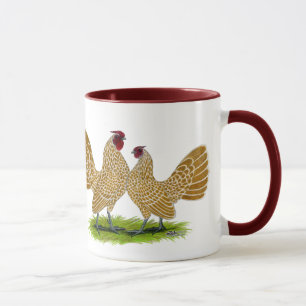 Mug Sebrights Buff Laced