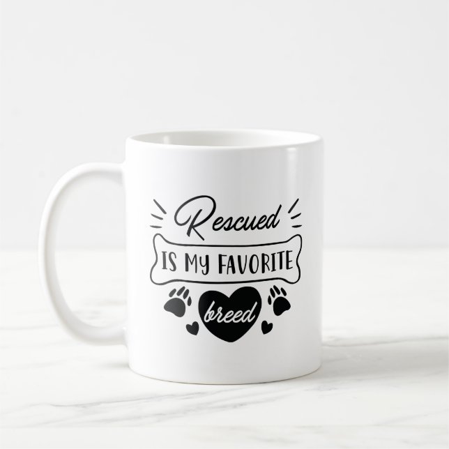 Mug Secouru Est Ma race préférée (Gauche)