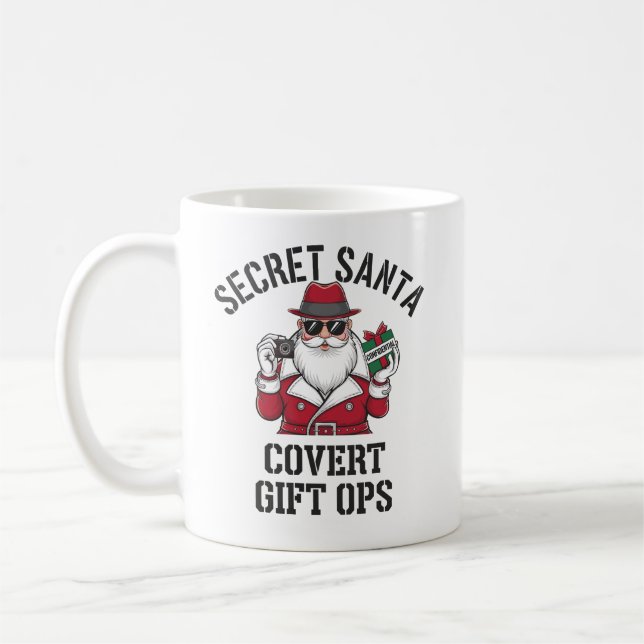 Mug Secret Père Noël : Convertir des Ops Cadeaux 🎅 🕵 (Gauche)