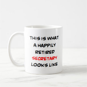 Mug secrétaire à la retraite