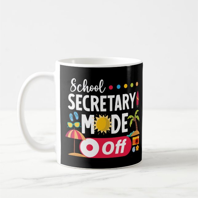 Mug Secrétaire de l'école Mode Hors de l'école de Dern (Gauche)