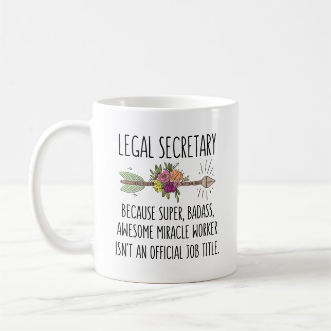 Mug Secrétaire juridique Assistant Parégal (Gauche)