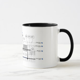 Mug Section architecturale de bâtiment