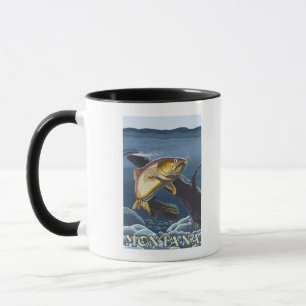 Mug Section de la pêche à la truite - Montana