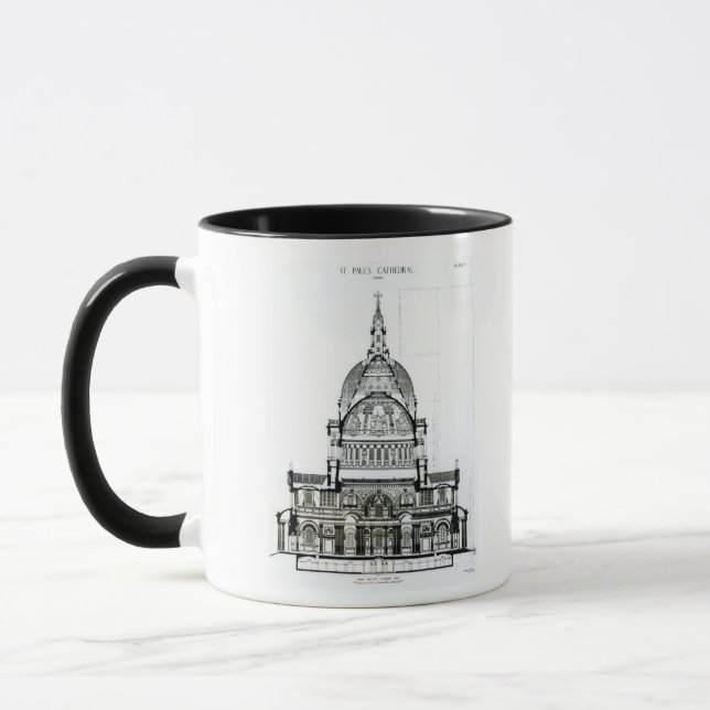 Mug Section transversale de la cathédrale de St Paul (Gauche)
