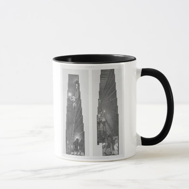 Mug Sections de la galerie dans la grande pyramide, (Droite)