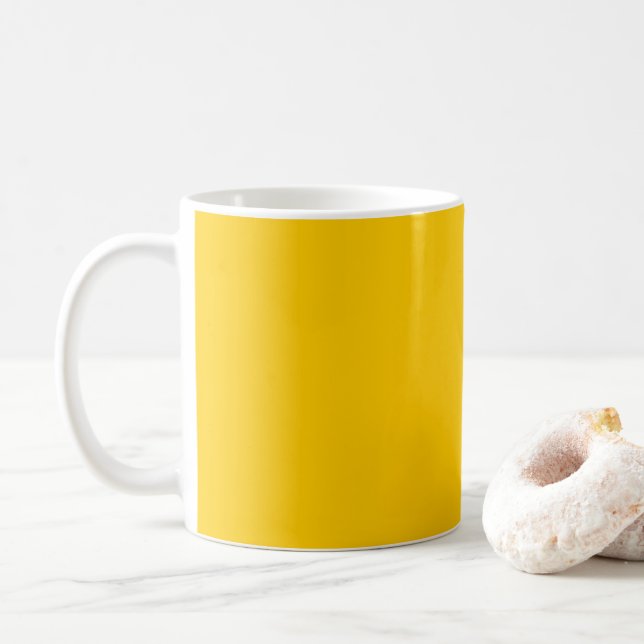 Mug Sécurité des autobus scolaires Automne Jaune Autom (Avec donut)