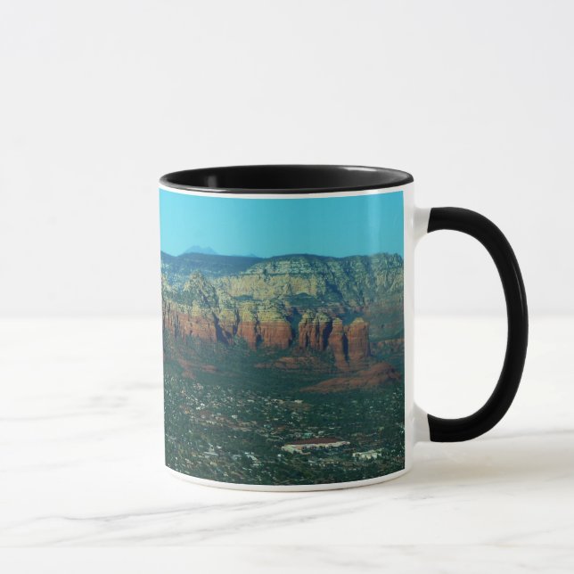 Mug Sedona et Coffee Pot Rock vus d'en haut (Droite)
