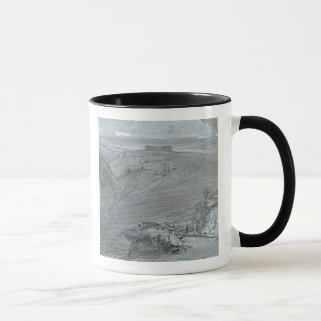 Mug Segesta, des "vues de la Sicile" (craie et gouache (Droite)