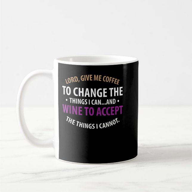 Mug Seigneur, donne-moi du café pour changer le vin po (Gauche)