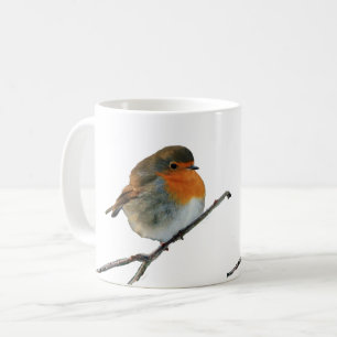 Mug Seins rouges de l'anglais d'oiseau européen de
