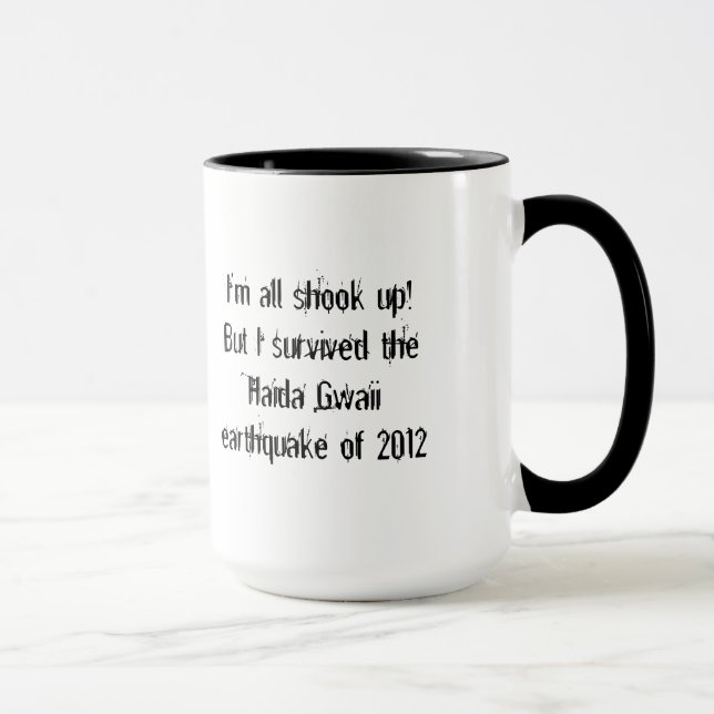 Mug Séisme de Haida Gwaii 2012!-Canada/Drapeau (Droite)