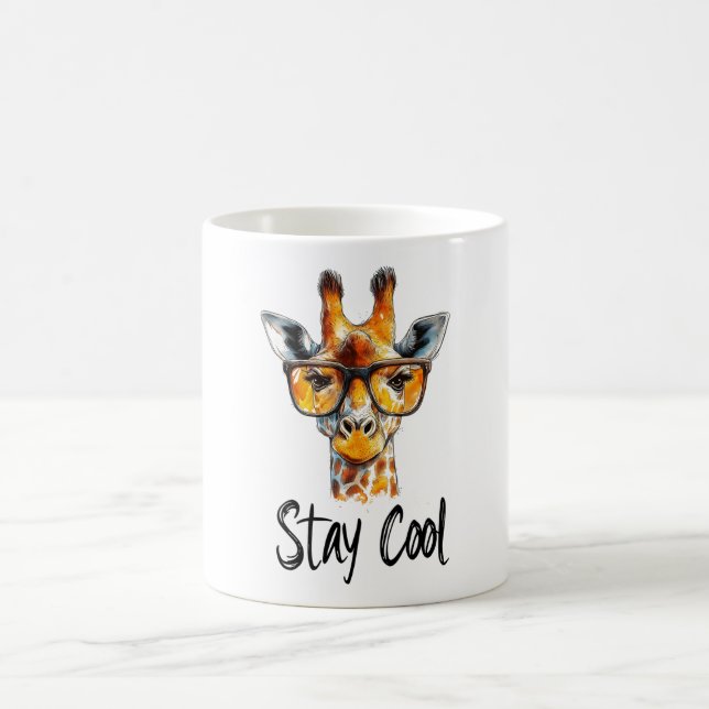 Mug Séjour Cool - Giraffe avec lunettes de soleil Illu (Centre)