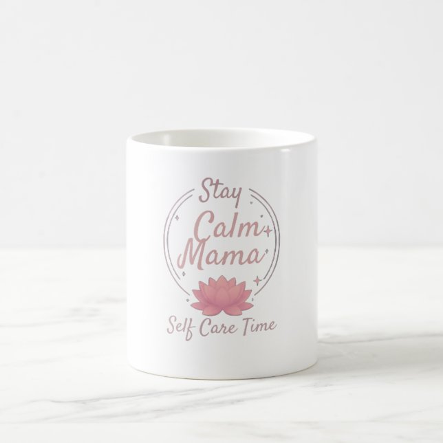 Mug Séjour Zen Maman Lotus Doré Art (Centre)