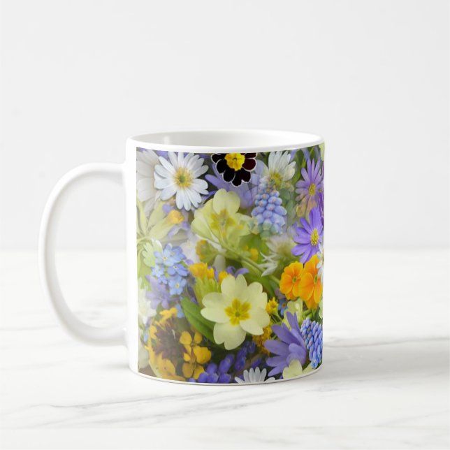 Mug Sélection des fleurs de printemps (Gauche)