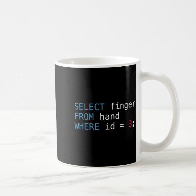 Mug Sélectionnez le doigt de la main où Id = 3 Program (Droite)