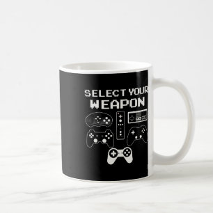 Mug Sélectionnez Votre Arme T-shirt de jeu vidéo amusa