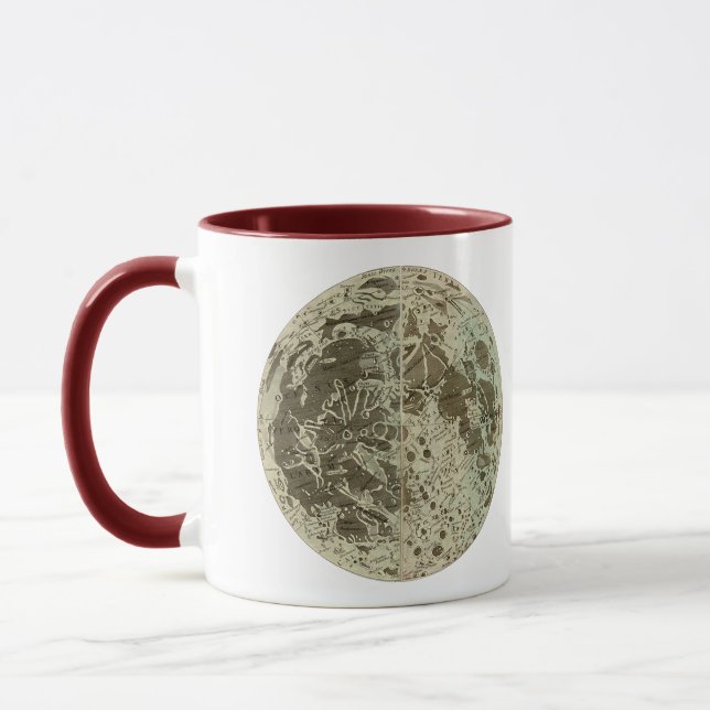 Mug Selenographie de Bowles ou une carte de la Lune -  (Gauche)