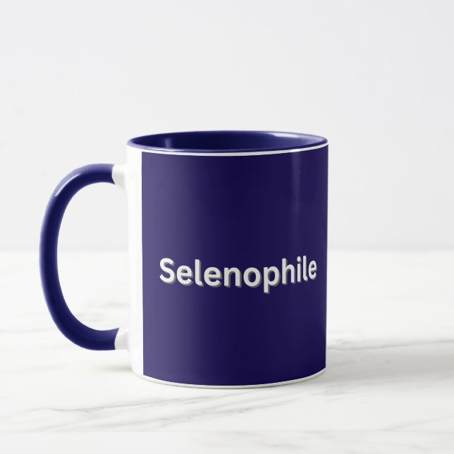 Mug Sélénophile amoureux de la Lune (Gauche)