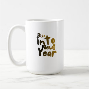 Mug S'élever en nouvelle année 2027 Typographie motiva