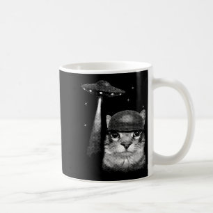 Mug Selfie De Chat Avec Alien Ufo Drôle Cadeaux De Cha