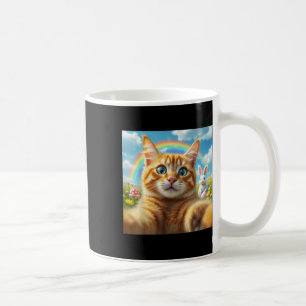 Mug Selfie De Chat Drôle Avec Bunny Cute Fête De Pâque
