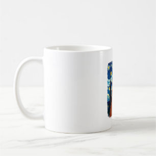 Mug Selfie de chat orange La nuit étoilée Maman chat A
