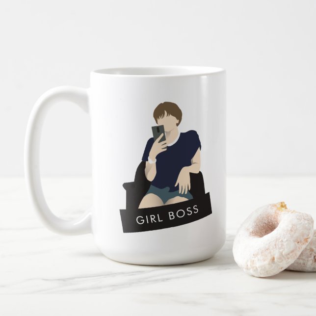 Mug Selfie Patron Fille (Avec donut)