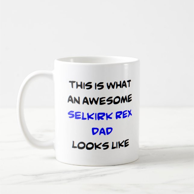 Mug selkirk rex papa, génial (Gauche)