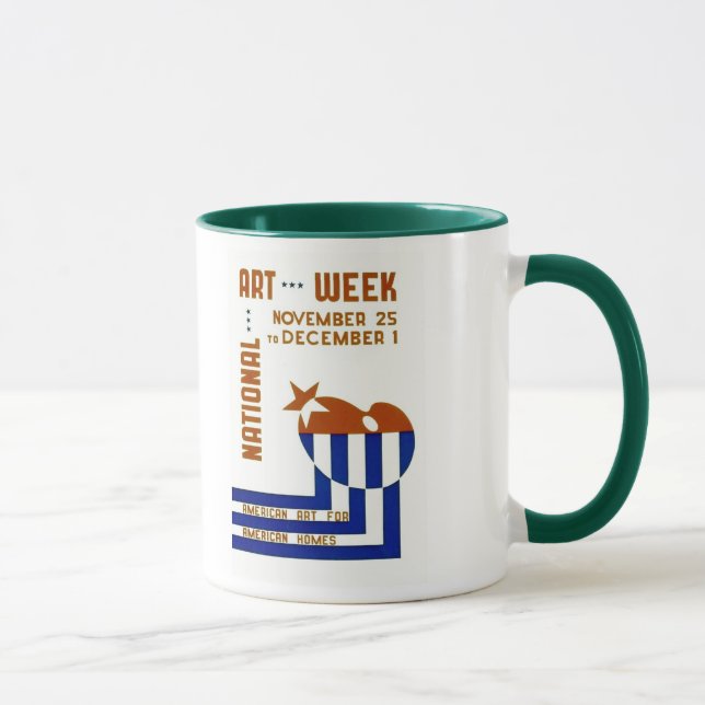 Mug Semaine nationale d'art - affiche de WPA - (Droite)
