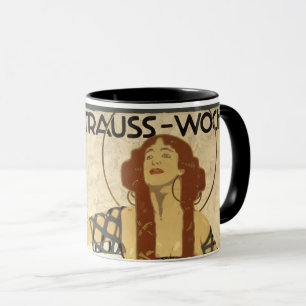 Mug Semaine Vintage Art Nouveau Richard Strauss, Munic
