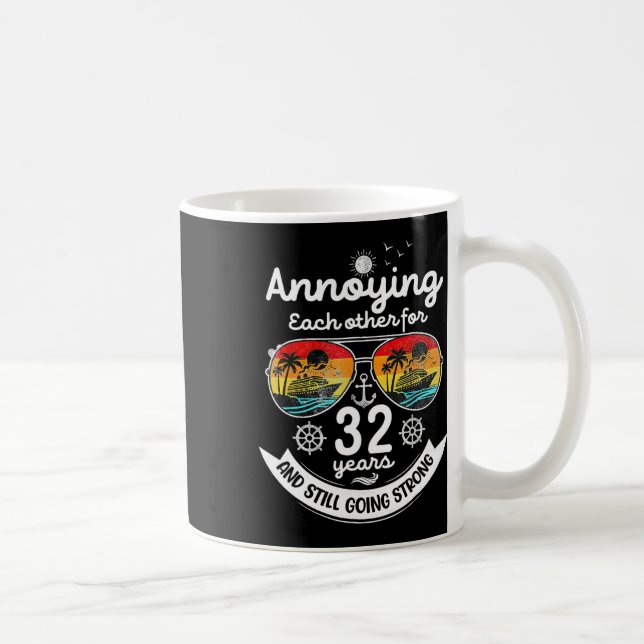 Mug S'embêter mutuellement 32 ans 32e anniversaire de  (Droite)