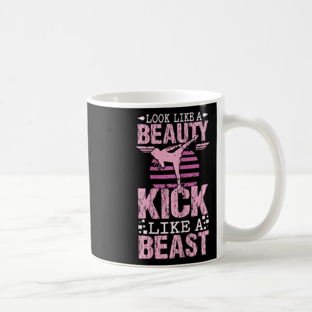 Mug Sembler une beauté botter comme une bête Karaté Ki (Droite)
