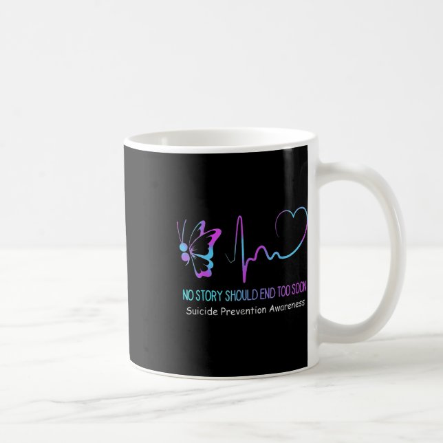 Mug Semicolon de sensibilisation à la prévention du su (Droite)