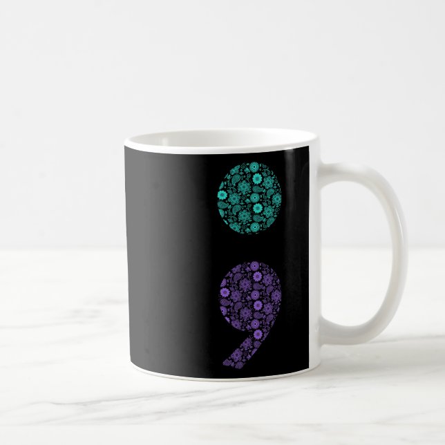 Mug Semicolon Sensibilisation à la prévention du suici (Droite)
