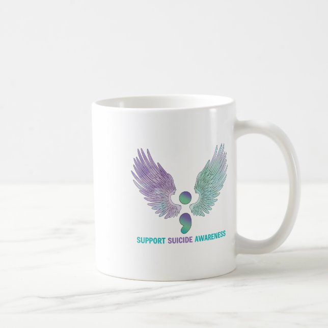 Mug Semicolon Wings Support Suicide Sensibilisation Tu (Droite)