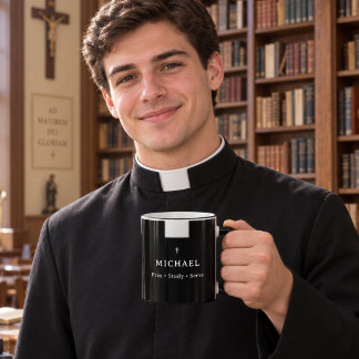 Mug Séminariste catholique — Priez • Étudiez • Servez