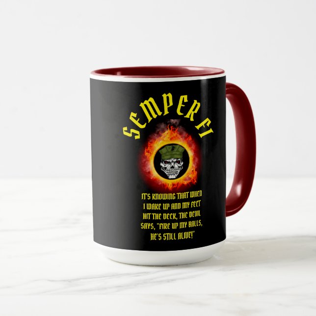 MUG SEMPER FI (Devant droit)