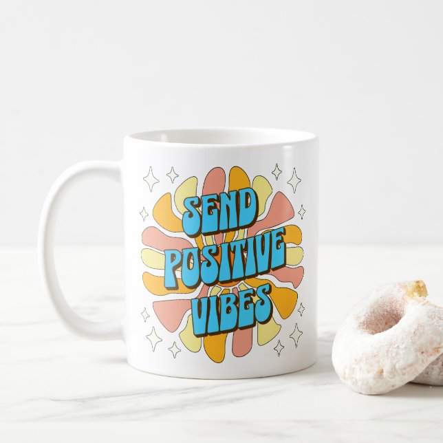 Mug Send Positive Vibes (Avec donut)