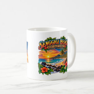 Mug Senggigi Beach personnalisé Lombok